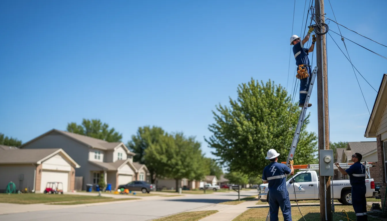 Residential electrician providing installation services in Trenton, GA